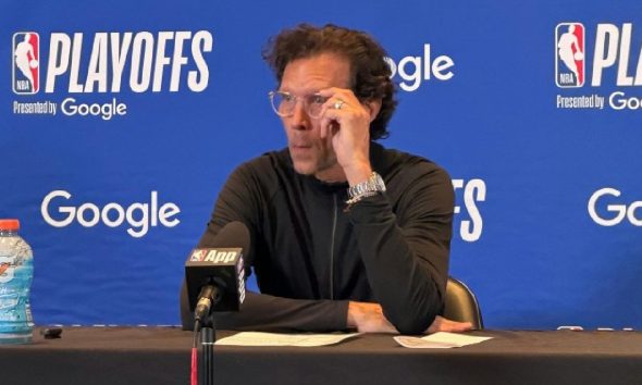 Atlanta Hawks head coach Quin Snyder (above) credited the Knicks’ defense after the game on Saturday. Photo by Donnell Suggs/The Atlanta Voice