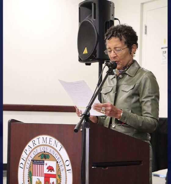 At a Black Women for Wellness Black History Month presentation Feb. 13, Alison Rose Jefferson spoke about the impact of Blacks creating spaces for leisure in the 20th century had on the surrounding community and the challenges Blacks faced by white residents and local government. Photo by Cynthia Gibson.