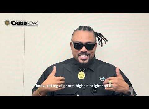 Machel Montano, the Soca King, at the "Like A Boss" premiere in NYC, hosted by New York Carib News.