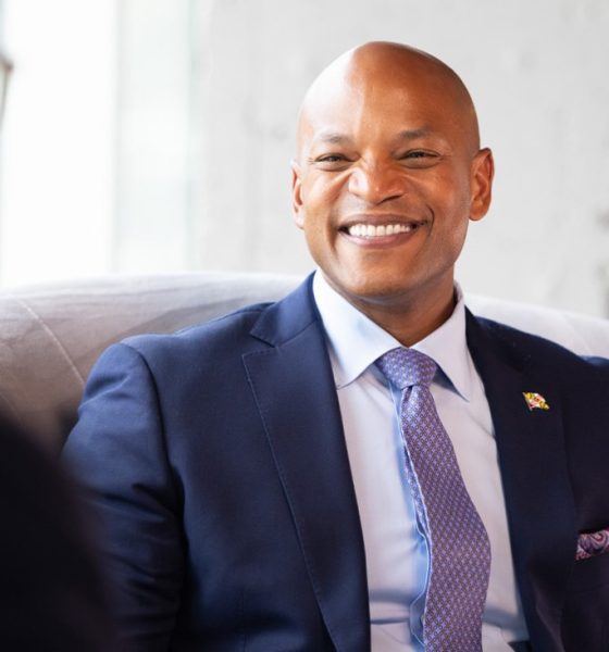Dr. Benjamin F. Chavis Jr. (left) interviews Wes Moore, Governor of Maryland. Photo courtesy Events DC.