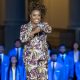 Description Ledisi performs at a Juneteenth concert on the South Lawn of the White House, Tuesday, June 13, 2023. (Official White House Photo by Cameron Smith)