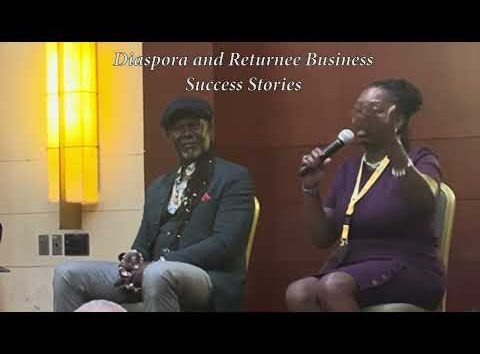 Jewel Daniels Radford speaking at the 11th Biennial Jamaica Diaspora Conference.