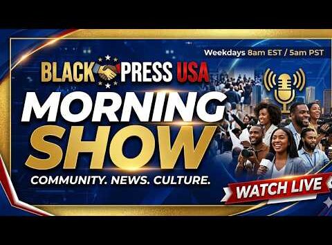 BlackPressUSA TV hosts discuss current headlines and hot topics affecting the Black community.