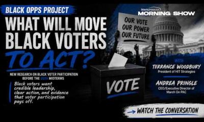 Black voters discuss key issues driving their action before 2026 midterms, captured in a BlackPressUSA TV thumbnail.