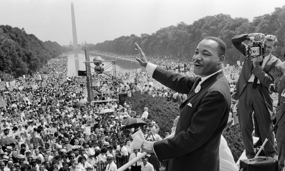 Martin Luther King Jr. in Washington DC the 28 August 1963 during the speech "I have a Dream" speech