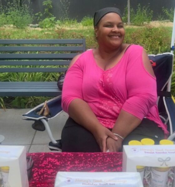 Honey Price at Black Business Week Street Mall held at the Capri Theater, July 25. Photo courtesy of Jasmine McBride/MSR
