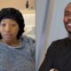 A pregnant Brionna Johnson speaks with Dr. Pierre Johnson (off camera) in an interview after having a 27-pound fibroid removed, while preserving the life of her growing baby. (Photos courtesy of Tik Tok/ Pierre Johnson, MD, FACOG and Loretto Hospital)