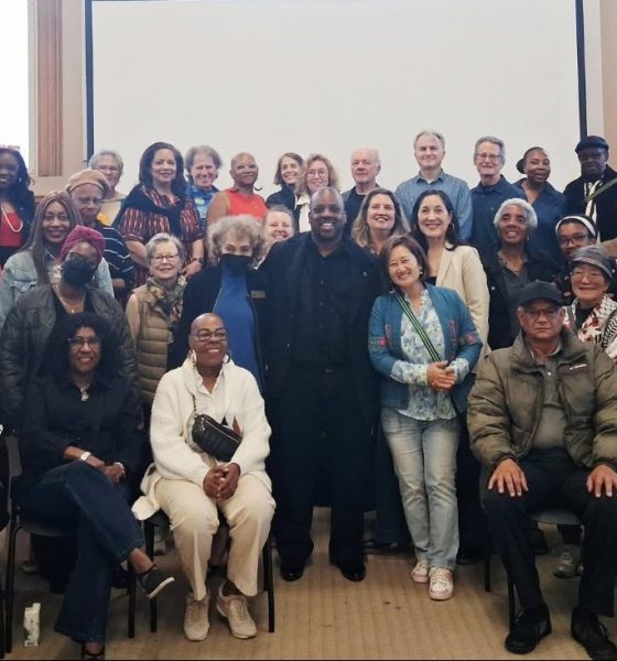Artist Eric Murphy celebrates his birthday at the AAMLO, African American Museum and Library of Oakland with his exhibit City of Stars: From the Archives in downtown Oakland. Photo courtesy of Judah