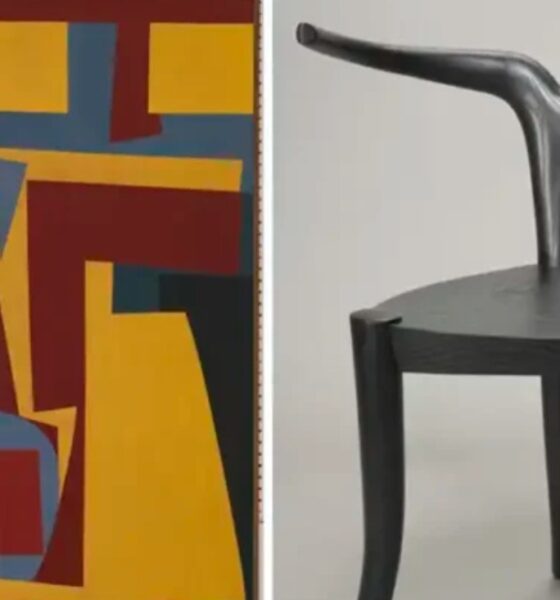 Images left to right: Mavis Pusey “Recarte” (ca. 1968), Collection of the Smithsonian National Museum of African American History and Culture, Conservation funded by a grant from the Bank of America Art Conservation Project, © Estate of Mavis Pusey. Jomo Tariku, “Nyala Chair” (2020), Collection of the Smithsonian National Museum of African American History and Culture, Design © Jomo Tariku_