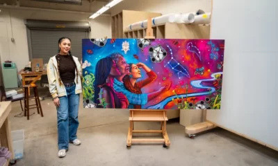 New Minneapolis Mural Imagines Black and Indigenous Futures Among the Stars