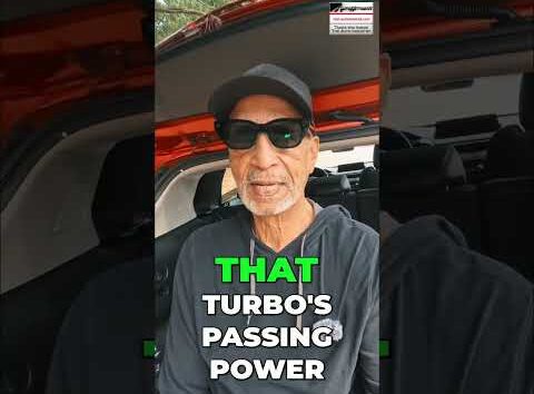 Turbocharged car driving fast with a surprising interior, shot in a 3-day review for AutoNetwork #shorts