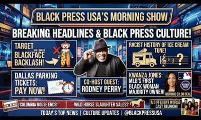 Comedian Rodney Perry discusses Blackface imagery and baseball history on BlackPressUSA TV.