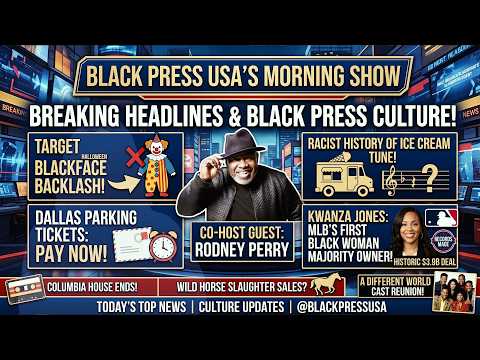 Comedian Rodney Perry discusses Blackface imagery and baseball history on BlackPressUSA TV.