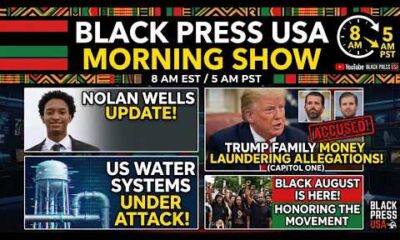 BlackPressUSA TV discusses current events and trending news topics in this YouTube video thumbnail.