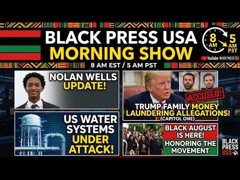 BlackPressUSA TV discusses current events and trending news topics in this YouTube video thumbnail.