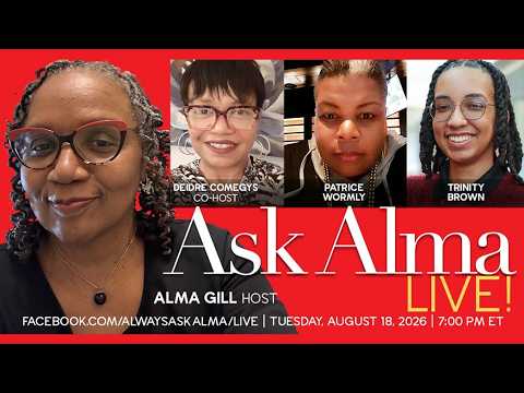 Alma live Q&A on BlackPressUSA TV, Tuesday, August 18, 2026 at 7 PM EST.