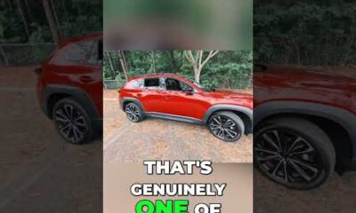 Mazda CX-50 in Soul Red with premium Plus interior, showcasing new model features