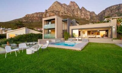Modern Villa Luna in Camps Bay, South Africa, featuring ocean views and luxury amenities.