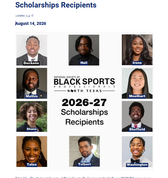 BSPNTX Announces 2026-27 Scholarships Recipients