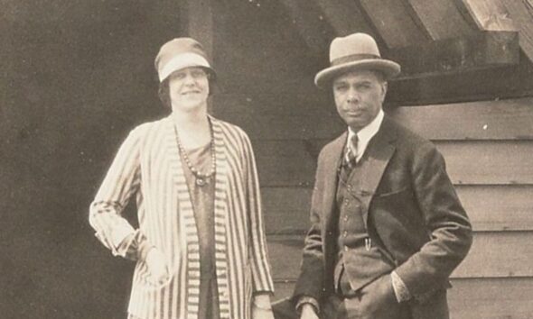 Writers James Weldon Johnson and Grace Nail Johnson married in 1920. (Public Domain)