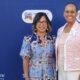Alameda County Supervisor Nikki Fortunato Bas (left) with Community Advisory Councilmember and childcare provider Nancy Harvey. Photo by Carla Thomas.
