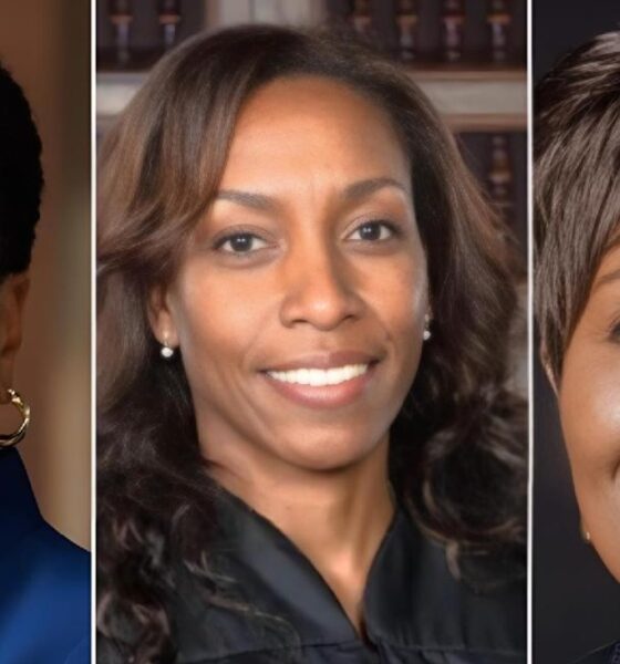 From left to right: Justice Rashida Adams, Judges Denise Hippach, and Juliet Macaulay. Image courtesy of California Black Media.