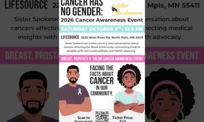 Men and women discuss cancer awareness and prevention, emphasizing that the disease affects all genders.
