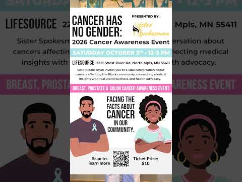 Men and women discuss cancer awareness and prevention, emphasizing that the disease affects all genders.
