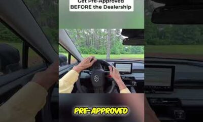 Car buyers get pre-approved for financing before shopping for a car.