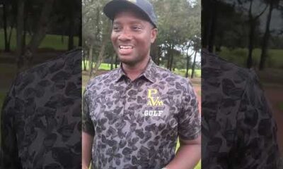 Joah Bramwell celebrates returning to Prairie View A&M golf team, Houston Defender.