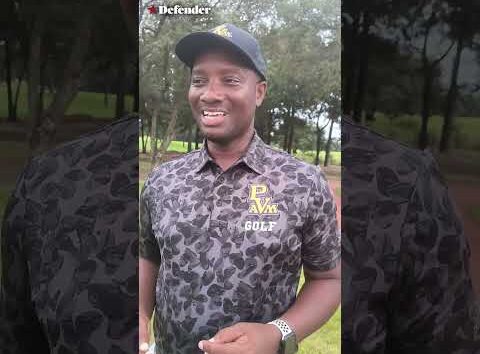 Joah Bramwell celebrates returning to Prairie View A&M golf team, Houston Defender.