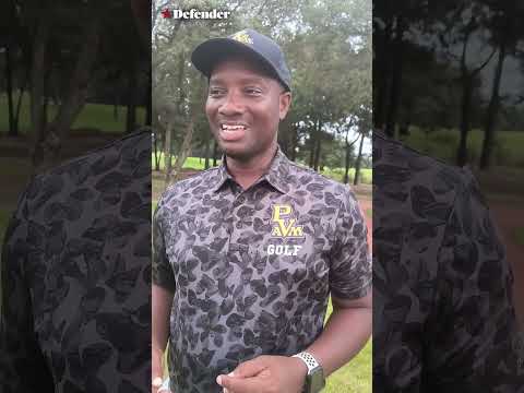 Joah Bramwell celebrates returning to Prairie View A&M golf team, Houston Defender.