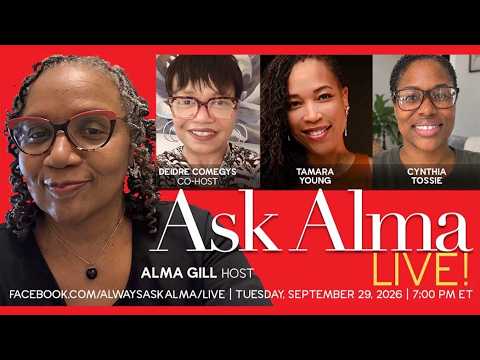 Alma live Q&A broadcast on BlackPressUSA TV, Tuesday, September 29, 2026, 7 PM EST.