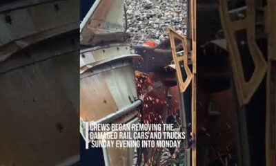 Norfolk Southern train derailment in Ferguson, Missouri, near a previous wreck site.