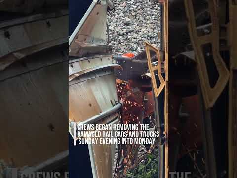 Norfolk Southern train derailment in Ferguson, Missouri, near a previous wreck site.