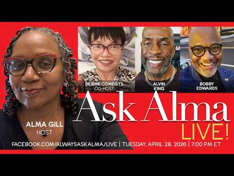 Alma asks questions on BlackPressUSA TV rebroadcast on Tuesday, September 8, 2026, at 7 PM EST.