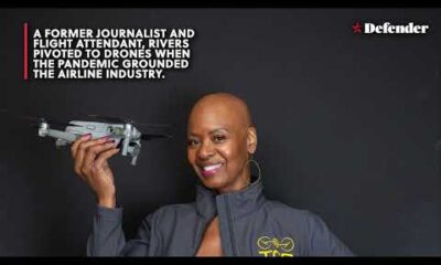 Steffanie Rivers addresses the drone industry education gap in Houston Defender video.