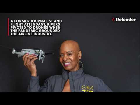 Steffanie Rivers addresses the drone industry education gap in Houston Defender video.