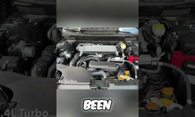 Subaru Outback Turbo engine with hood open, showcasing its power and performance.
