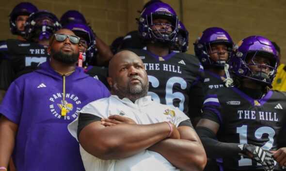 Prairie View coach Tremaine Jackson says the way his team trained and prepared was difference in their dominance Labor Day Classic win over rival Texas Southern. Credit: Jimmie Aggison/Defender