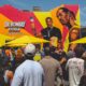 Artist Malachi Wright, 24, is a Chicago native who graduated from UCLA and is currently completing a master’s degree in fine art at California State University Long Beach The mural, designed to attract ice cream testers for Dr. Bombay, will be unveiled Saturday, August 29 (exact time TBC)