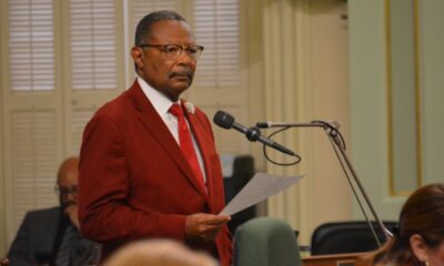 Former Assemblymember Reggie Jones-Sawyer (D-Los Angeles) authored Assembly Bill 3089, which formally apologized for California’s role in perpetuating slavery and its enduring harms against Black Californians. Gov. Gavin Newsom signed the bill into law in September 2024. A similar measure by Assemblymember James C. Ramos (D-Highland), apologizing for the state’s historical mistreatment of California Native Americans, has reached Newsom’s desk. CBM photo by Antonio Ray Harvey.