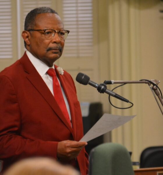 Former Assemblymember Reggie Jones-Sawyer (D-Los Angeles) authored Assembly Bill 3089, which formally apologized for California’s role in perpetuating slavery and its enduring harms against Black Californians. Gov. Gavin Newsom signed the bill into law in September 2024. A similar measure by Assemblymember James C. Ramos (D-Highland), apologizing for the state’s historical mistreatment of California Native Americans, has reached Newsom’s desk. CBM photo by Antonio Ray Harvey.