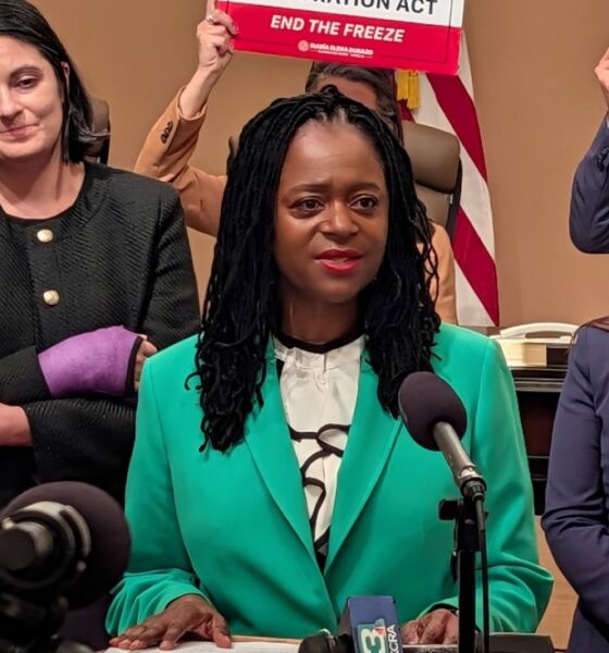 California State Sen. Lola Smallwood-Cuevas (D-Los Angeles) authored Senate Bill 1030, legislation designed to repeal California’s outdated “Man in the House” rule affecting CalWORKs eligibility. The bill passed the California Legislature and was sent to Gov. Gavin Newsom for consideration. CBM photo by Antonio Ray Harvey.