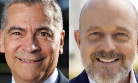Democrat Xavier Becerra and Republican Steve Hilton.