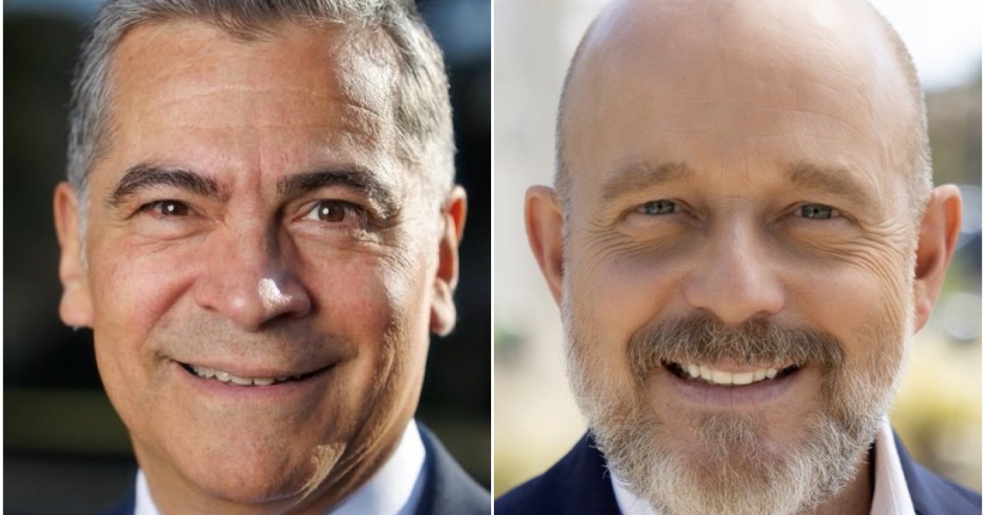 Democrat Xavier Becerra and Republican Steve Hilton.