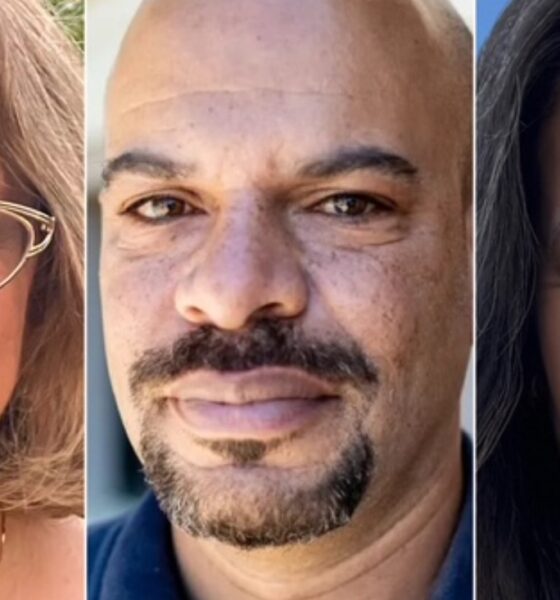 (L-R) Sylvia Williams, Mike Hutchinson, Kathryn Camp