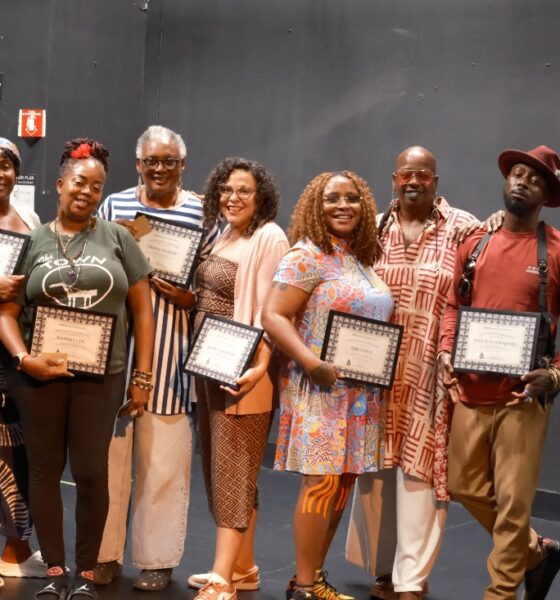 The first cohort of BLACspace participants with awards in August. Courtesy photo.