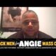 Black men standing together in support of politician Angie Nixon during a community campaign event.