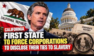 California mandates slavery disclosure for businesses, becoming the first state to enact such a law.